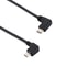 Right Angle USB C To Micro USB Adapter Cable Compact Elbow Fast Charge Sync 3