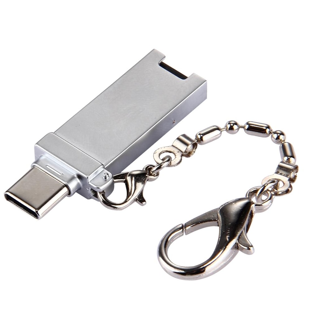 Mini Aluminum USB C Adapter USB C To USB Converter With Keychain 0