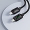 60W USB C Fast Charging Cable With LED Durable Nylon 2