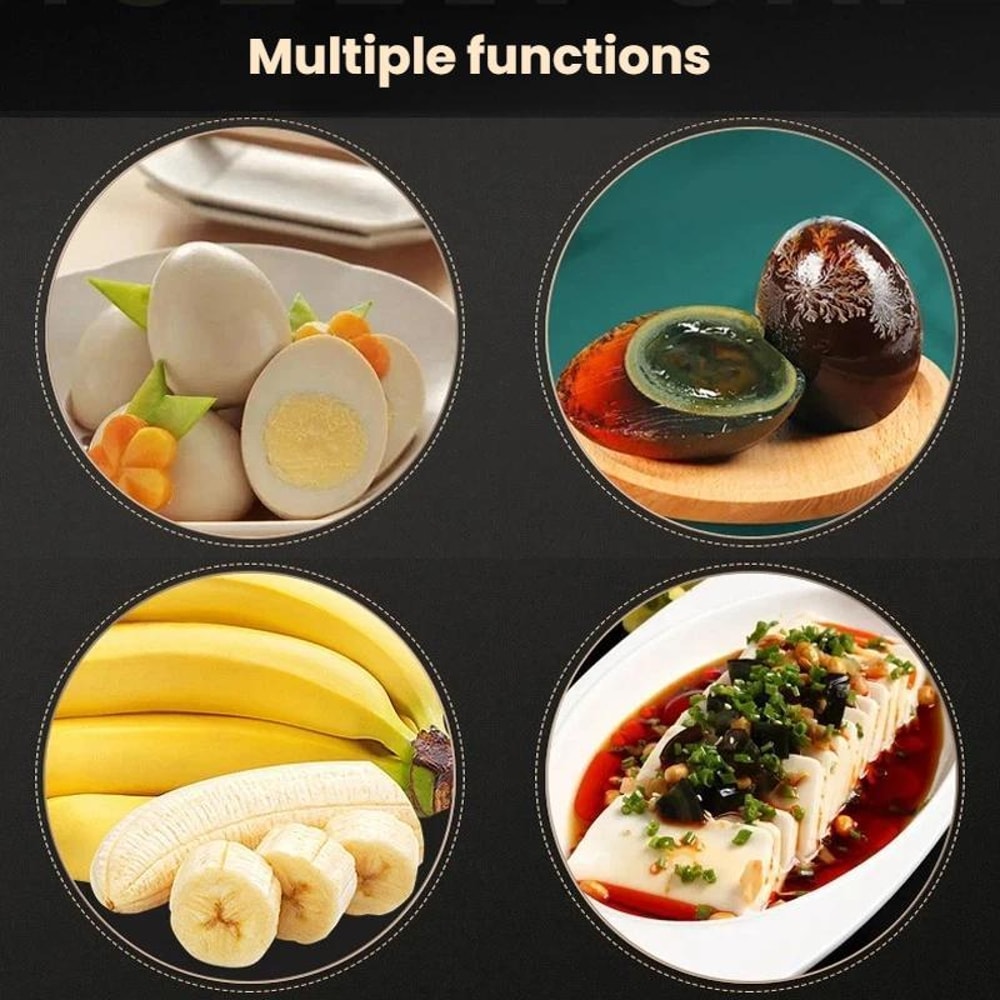 MultiFunction Egg Slicer Aluminum Alloy Cutter For Perfect Slices Kitchen Prep 8