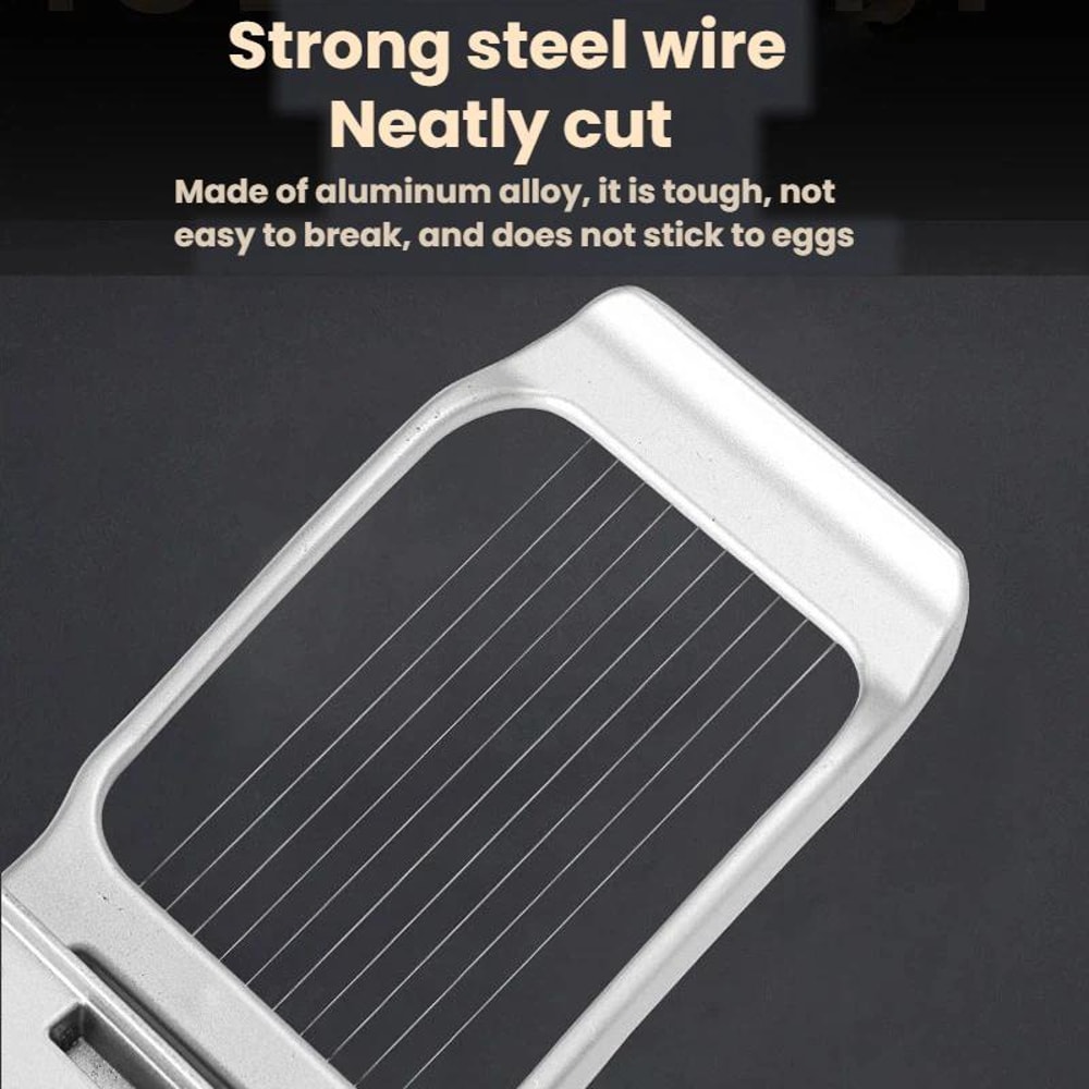 MultiFunction Egg Slicer Aluminum Alloy Cutter For Perfect Slices Kitchen Prep 5