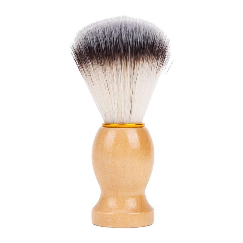 Classic Badger Hair Shaving Brush with Wood Handle for Rich Wet Shaves