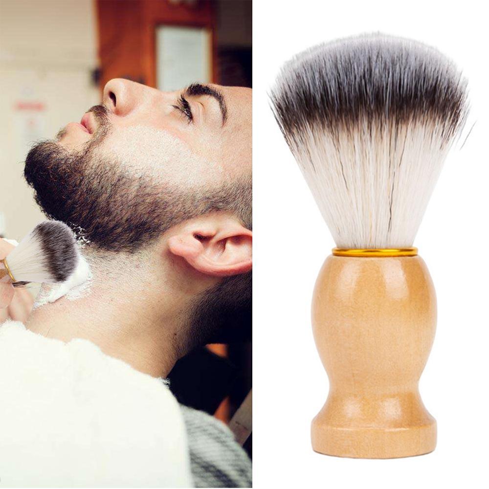 Classic Badger Hair Shaving Brush with Wood Handle for Rich Wet Shaves