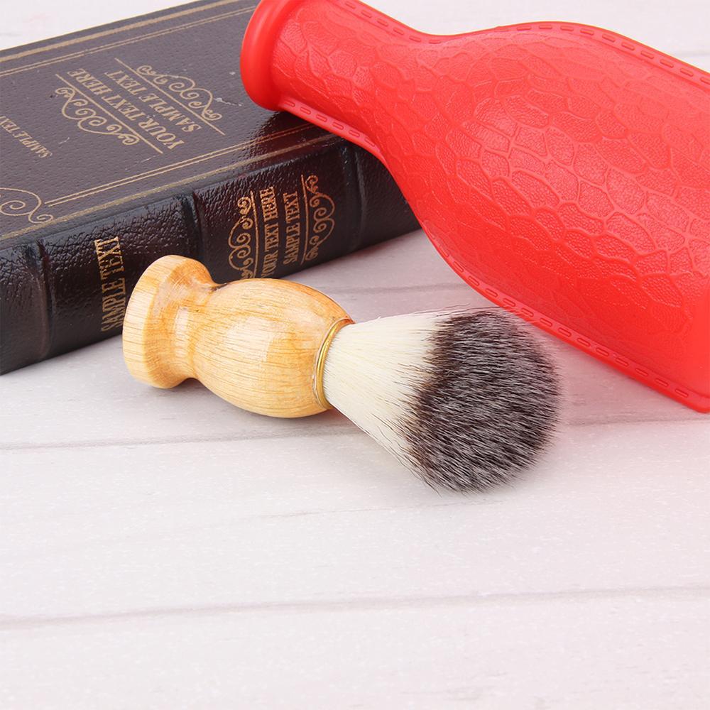 Classic Badger Hair Shaving Brush with Wood Handle for Rich Wet Shaves