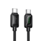 60W USB C Fast Charging Cable With LED Durable Nylon 1