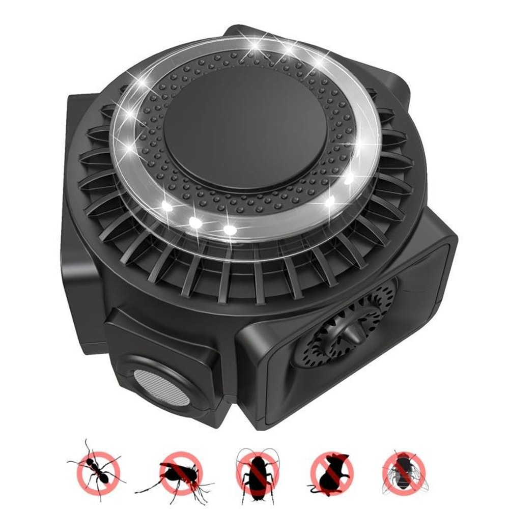 Ultrasonic Pest Repeller Indoor 360 Electronic Rodent And Insect Control Device 8