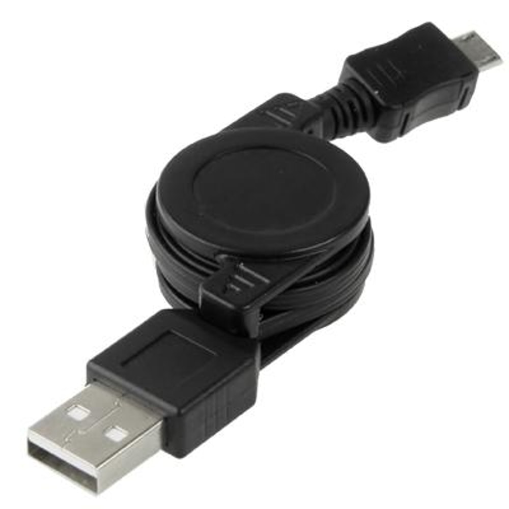 Retractable Micro USB Cable USB Fast Charge Sync Cord Compact Travel Cable 1