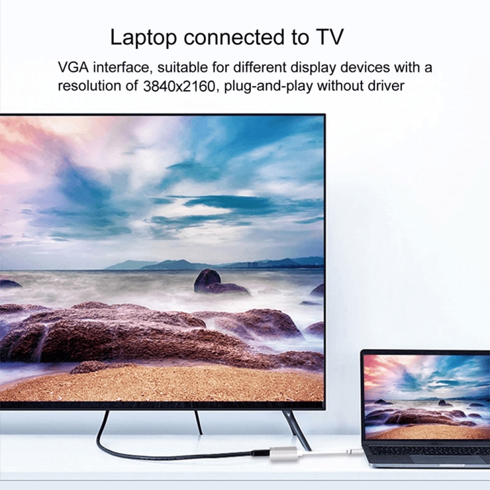 4 In 1 USB C Hub HDMI VGA USB Adapter With 87W Charging 1