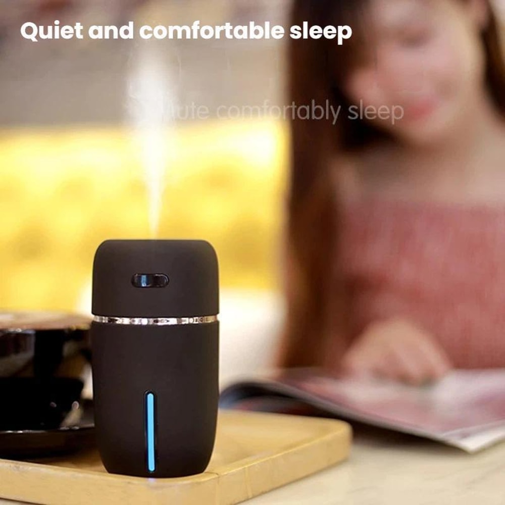 Portable USB Mini Humidifier With Night Light Cool Mist For Car Desk Bedroom 3