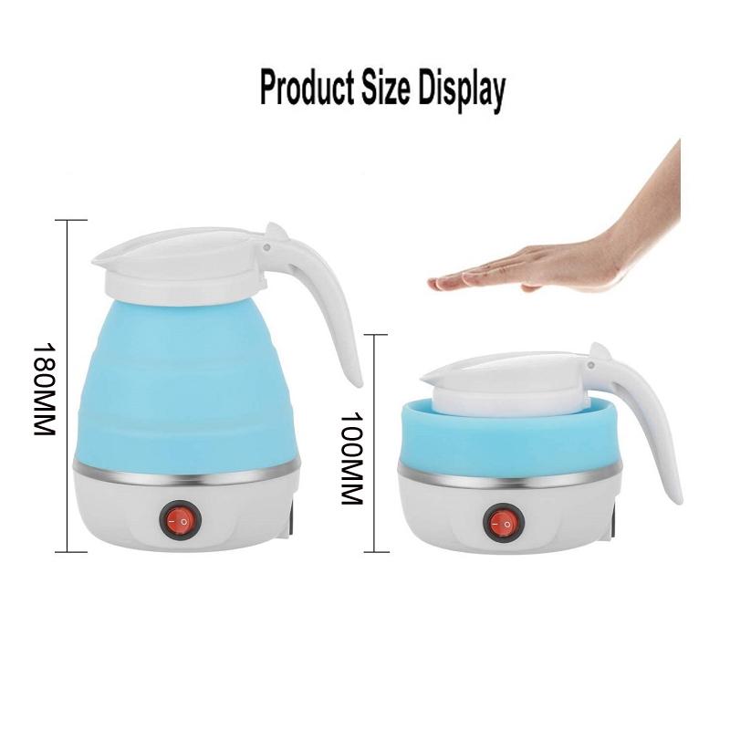 Collapsible Travel Electric Kettle Portable Silicone Folding Tea Coffee Boiler 2