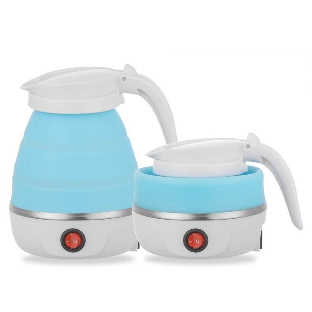 Collapsible Travel Electric Kettle, Portable Silicone Folding Tea & Coffee Boiler