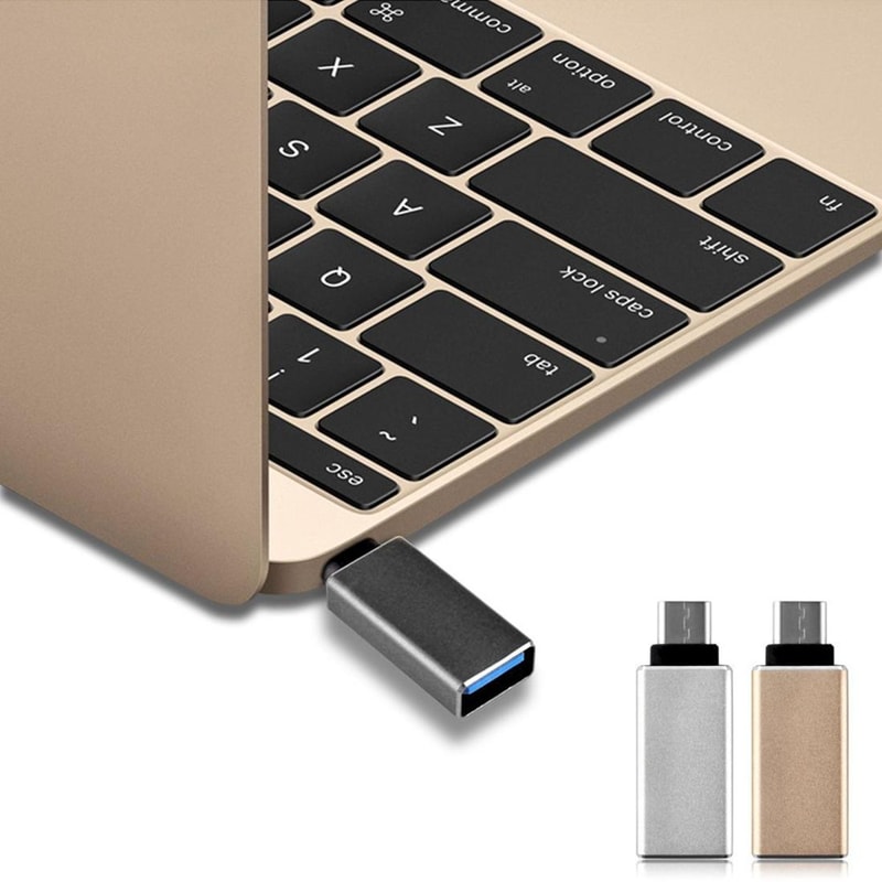 USB C Converter Adapter USB 30 To Type C Fast Charging Data Transfer Dongle 9