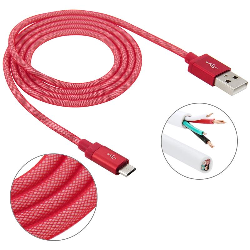 Premium Metal Head Micro USB Cable Fast USB Charging Cable Durable Data Sync Cable