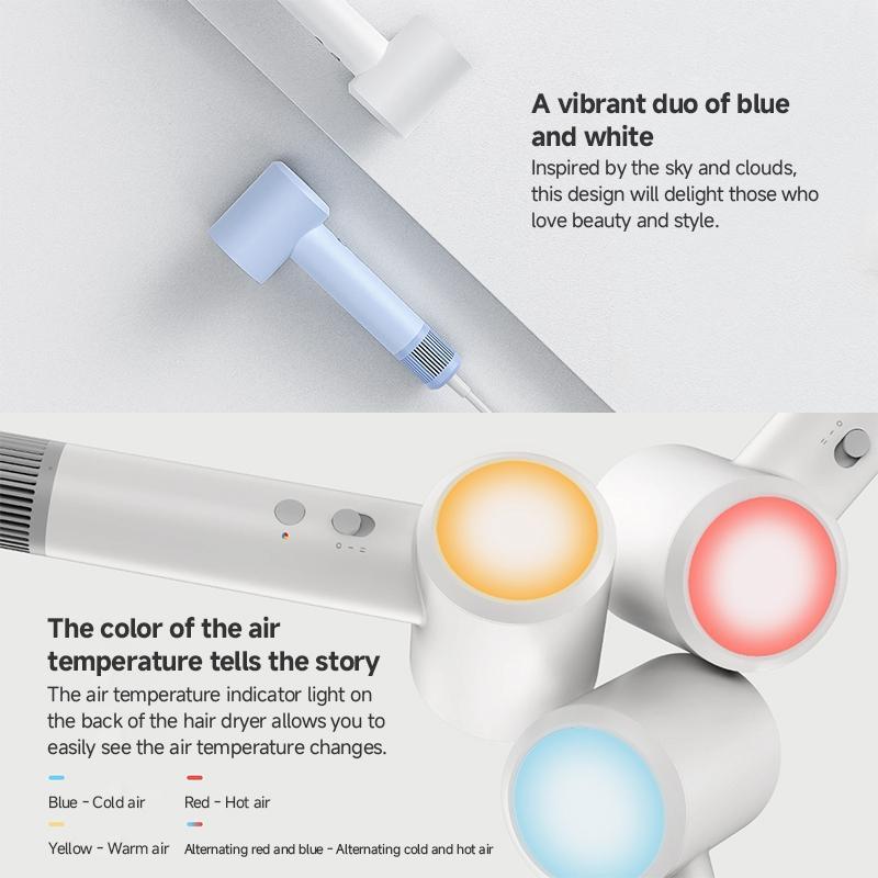 High Speed Hair Dryer Ionic Fast Dry Lightweight Blow Dryer 9