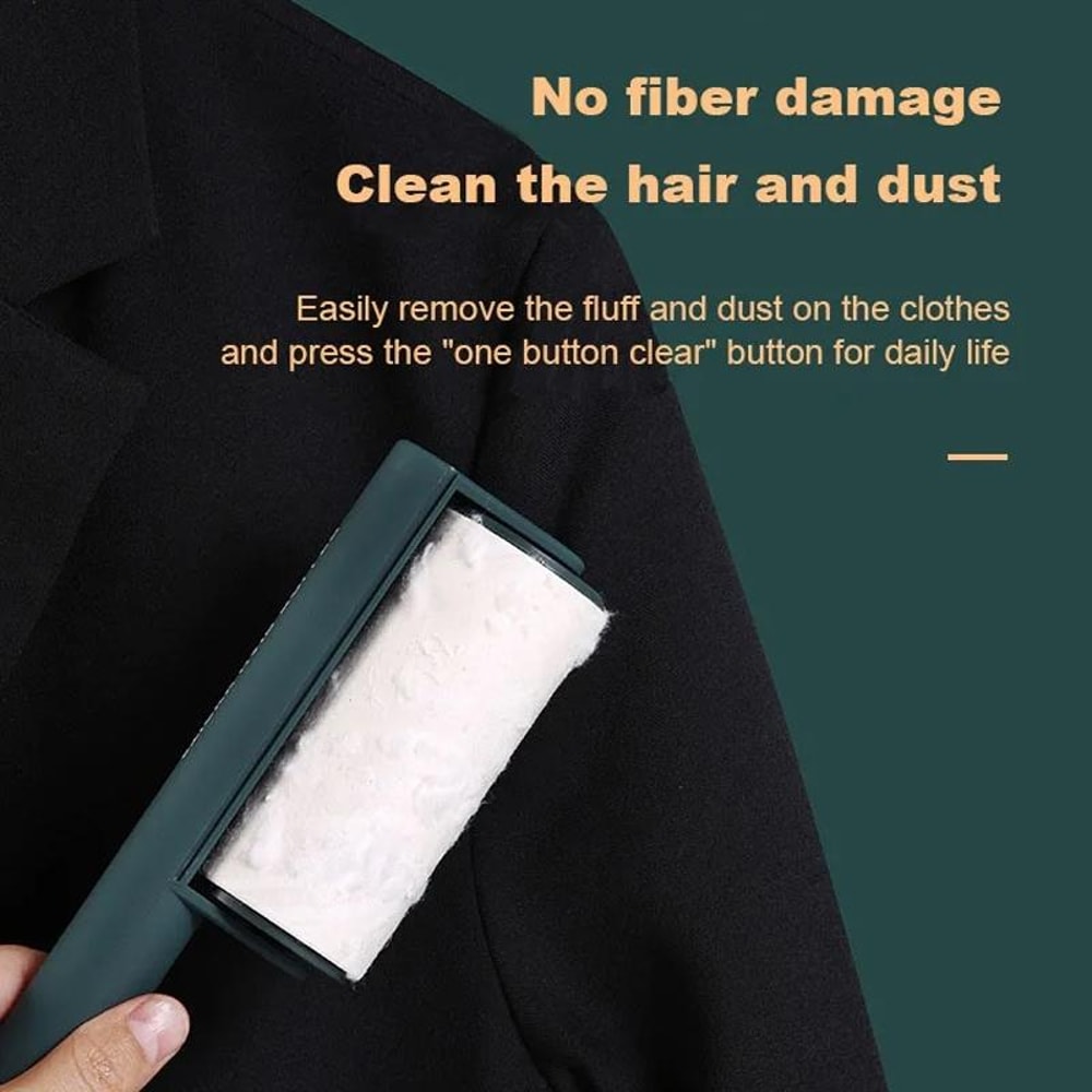 Reusable Lint Roller For Clothes And Sofa Pet Hair Remover With TearOff Sheets 10