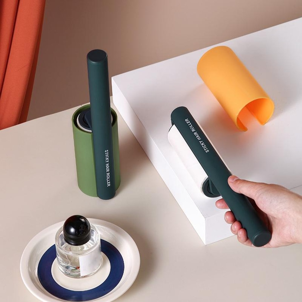 Reusable Lint Roller For Clothes And Sofa Pet Hair Remover With TearOff Sheets 0