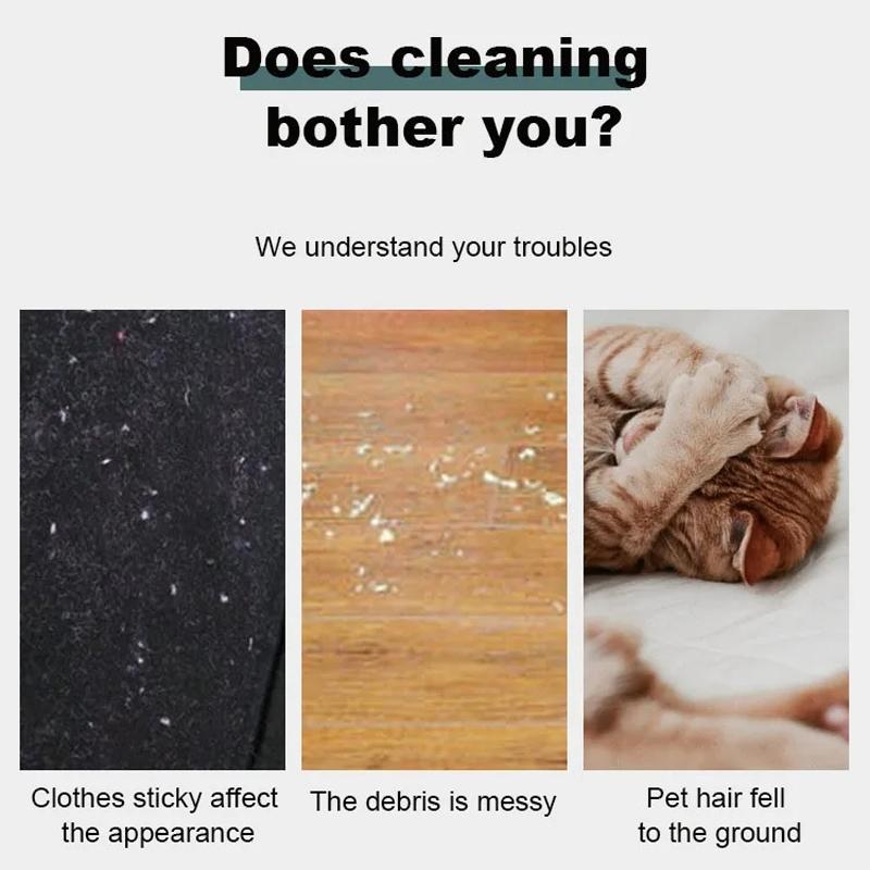 Reusable Lint Roller For Clothes And Sofa Pet Hair Remover With TearOff Sheets 4