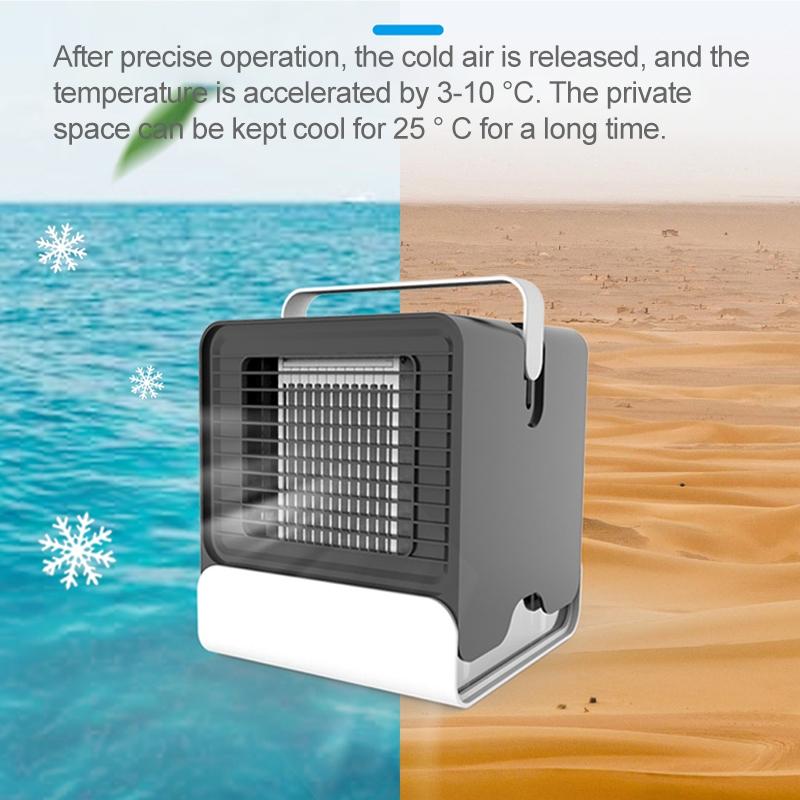 Spades Negative Ion Portable Air Cooler Fan with Humidification – Personal Air Conditioner for Home & Office