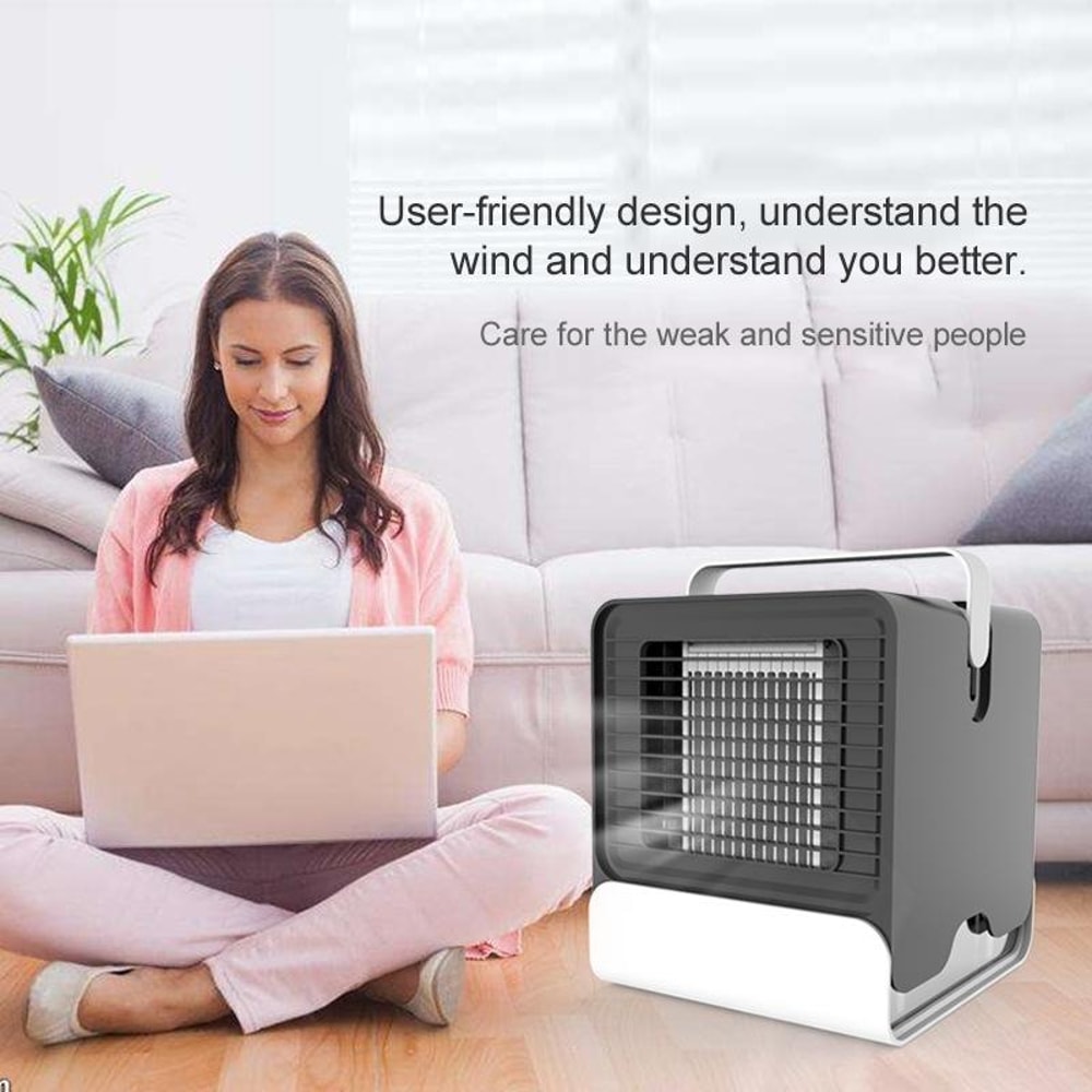 Spades Negative Ion Portable Air Cooler Fan with Humidification – Personal Air Conditioner for Home & Office