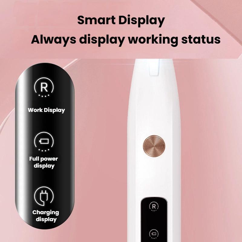 Quiet Waterproof Pet Paw Trimmer For Cats Dogs With LED Display USB Rechargeable Grooming Clipper 8