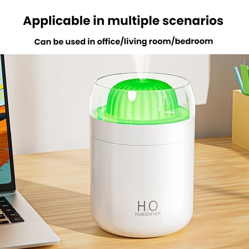 Cactus USB Humidifier Mini Car And Desk Cool Mist Night Light 9