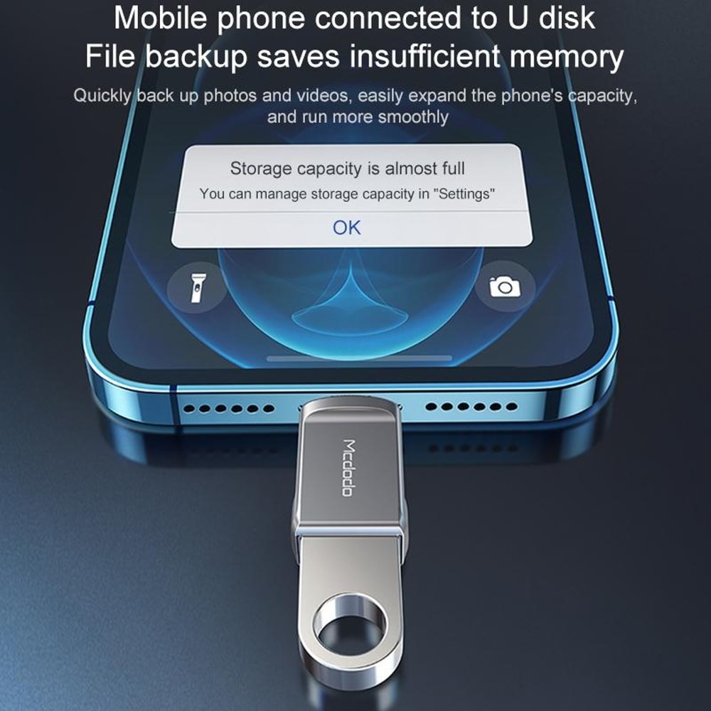 USB OTG Adapter Lightning To USB Converter Fast Data Sync Charging 3