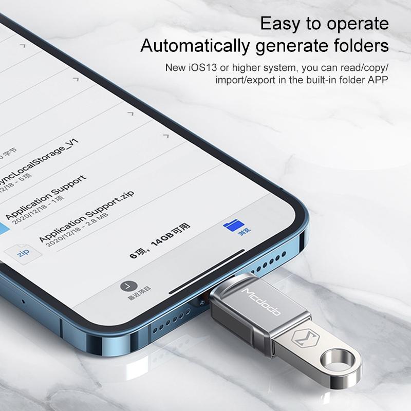 USB OTG Adapter Lightning To USB Converter Fast Data Sync Charging 7