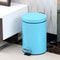 Round Stainless Steel Pedal Trash Bin Covered Waste Bin for Home, Office & Hotel Use