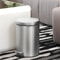 Round Stainless Steel Pedal Trash Bin Covered Waste Bin for Home, Office & Hotel Use