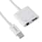 USB C To 35mm Adapter With Charging Dual Port Type C Audio Splitter Cable 3