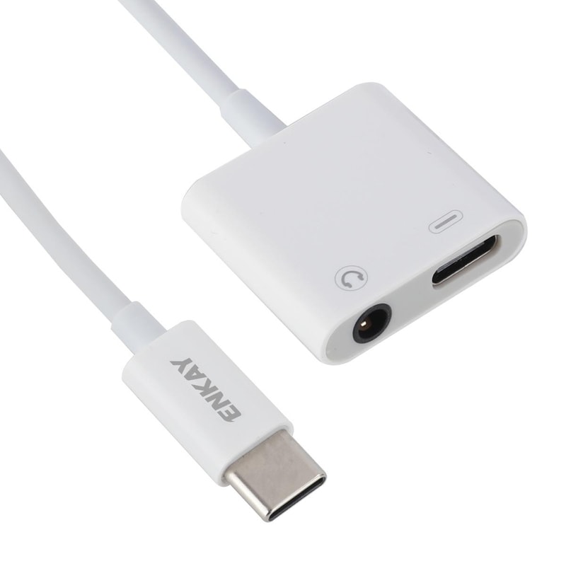 USB C To 35mm Adapter With Charging Dual Port Type C Audio Splitter Cable 3