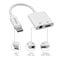 USB C To 35mm Adapter With Charging Dual Port Type C Audio Splitter Cable 1