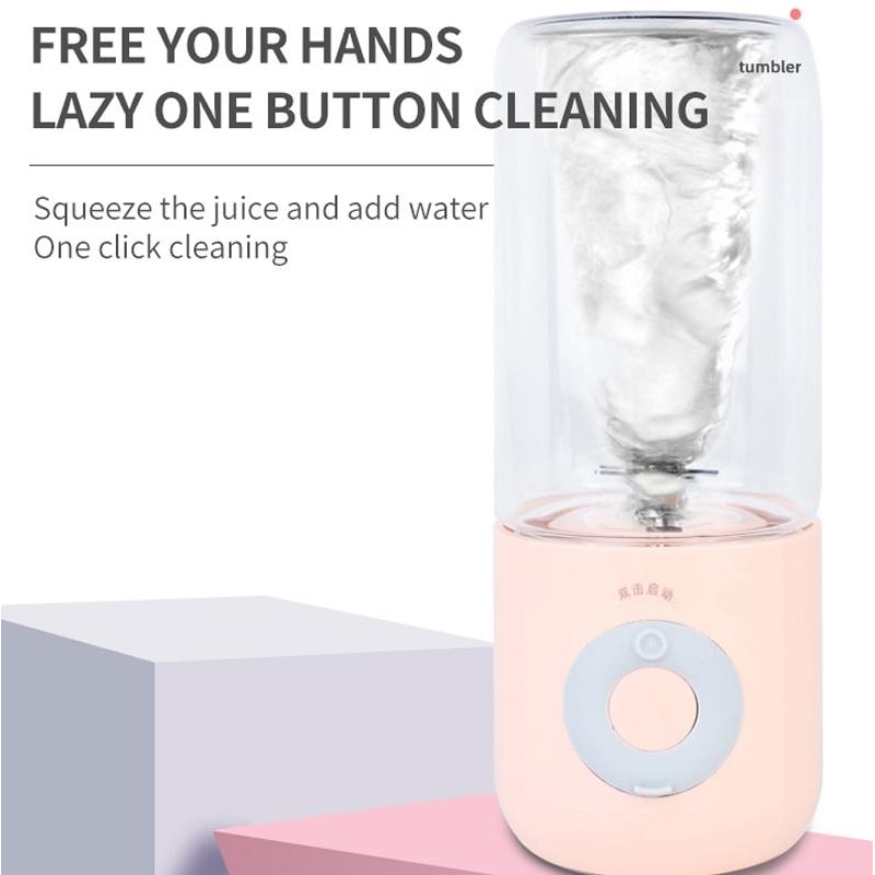 Portable USB Blender Bottle Electric Juicer Compact Smoothie Maker 9