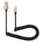 Flexible Spring Micro USB Cable Fast Charging Data Sync Coiled Cord 0