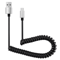 Flexible Spring Micro USB Cable Fast Charging Data Sync Coiled Cord 9