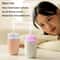 Flower Glow USB Humidifier With Aroma Diffuser Ambient Light For Home Car Office 5