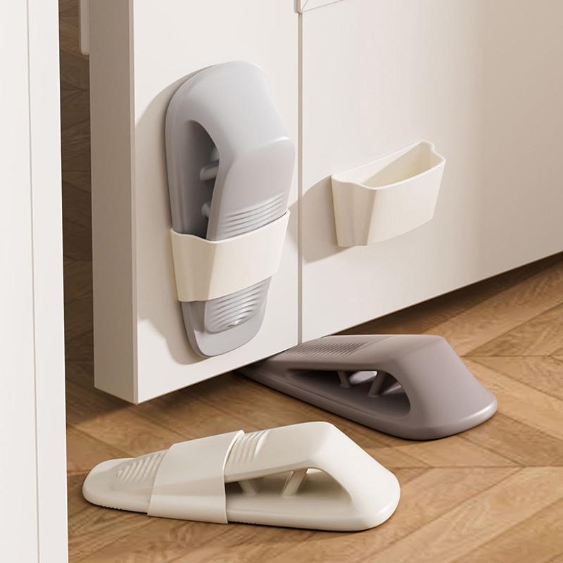 Self Adhesive Silicone Door Stopper Anti Collision Windproof Door Holder