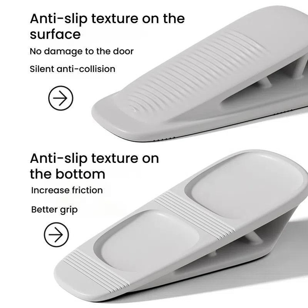 Self Adhesive Silicone Door Stopper Anti Collision Windproof Door Holder