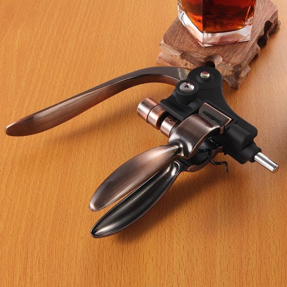 Premium Zinc Alloy Wine Opener Manual Corkscrew Ergonomic Bottle Opener 3