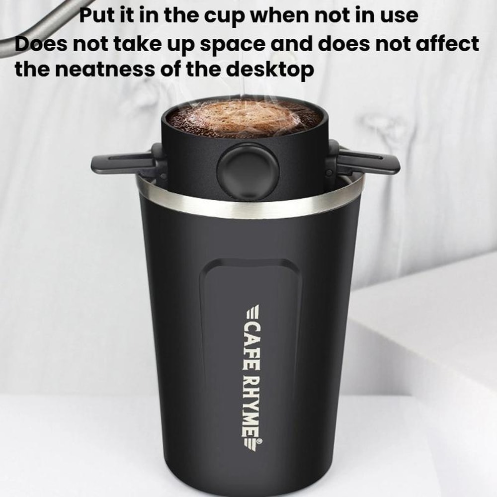 Portable Paperless Pour Over Coffee Dripper Reusable Filter Cone 4