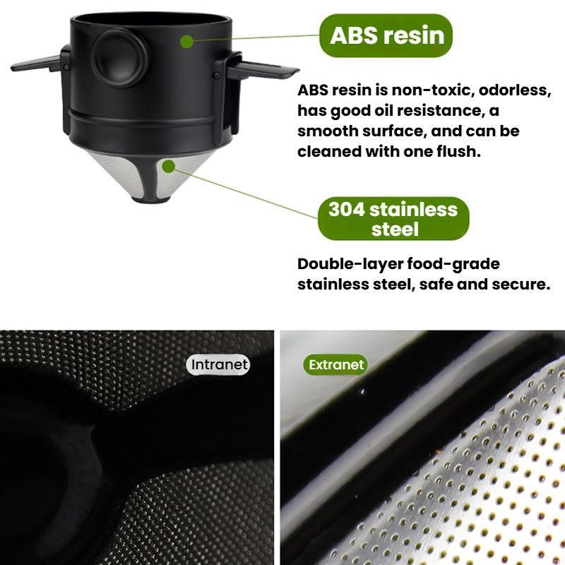 Portable Paperless Pour Over Coffee Dripper Reusable Filter Cone 6