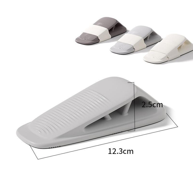 Silicone Door Stopper Adhesive Wall Protector Anti Collision Door Stop Wedge 2