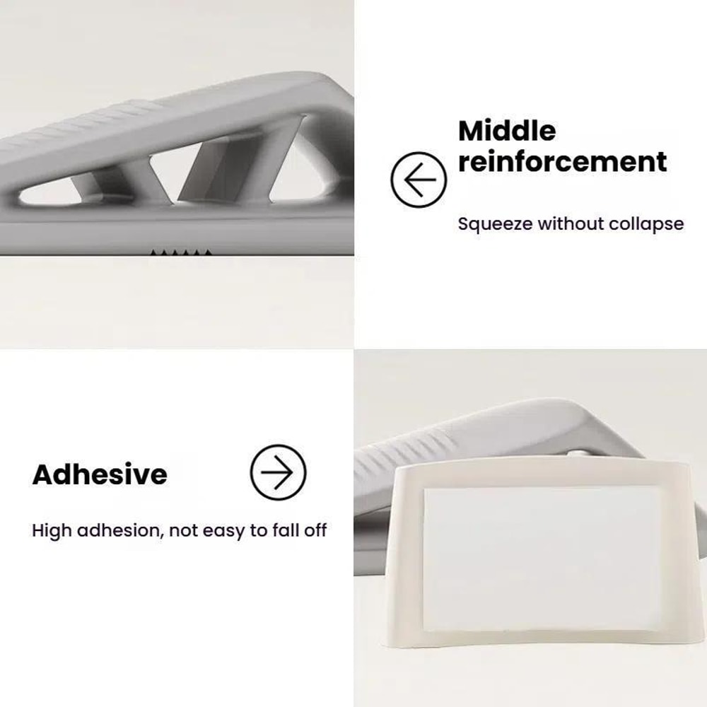 Silicone Door Stopper Adhesive Wall Protector Anti Collision Door Stop Wedge 4