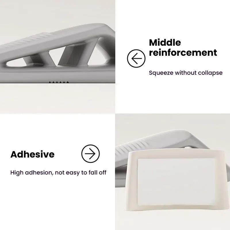 Silicone Door Stopper Adhesive Wall Protector Anti Collision Door Stop Wedge 4