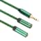 2 In 1 Headphone Mic Splitter Cable For Clear Audio Voice 0