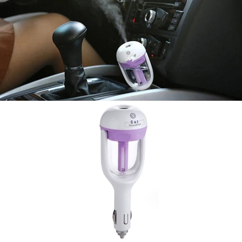Violet Car Humidifier Diffuser With Aromatherapy And Negative Ion Air Purifier 2