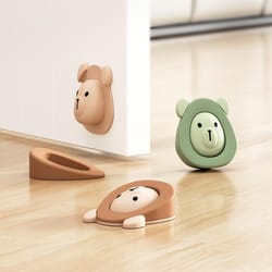 cartoon silicone door stopper anti-collision door stopper for safe quiet homes