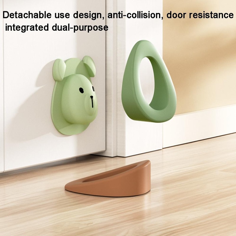 Cartoon Silicone Door Stopper AntiCollision Door Stopper For Safe Quiet Homes 2