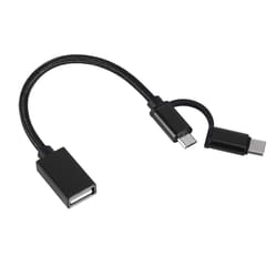 3 in 1 usb c otg adapter cable with micro usb & usb 3.0 fast data transfer