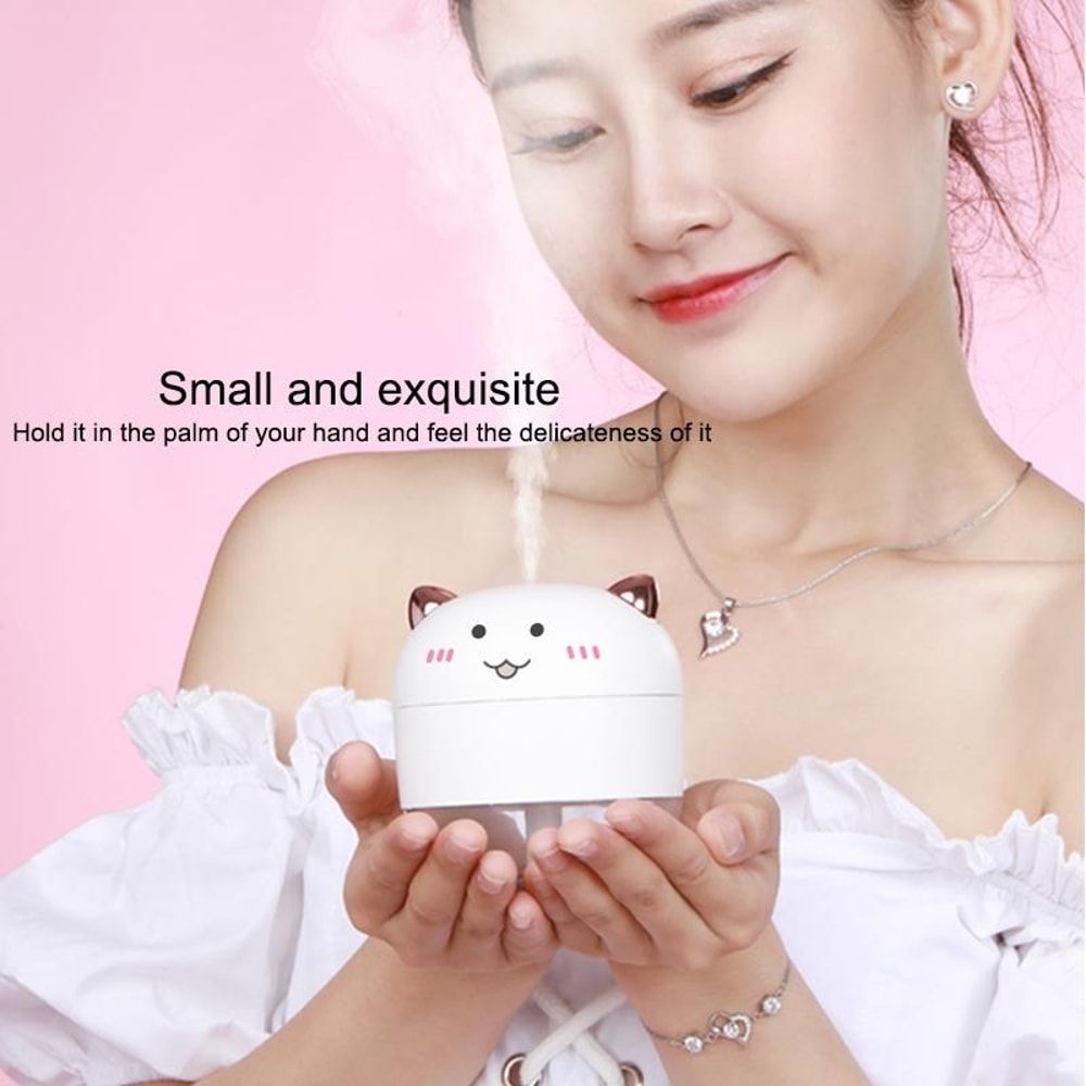 Angel Mini Humidifier With Night Light USB Cool Mist 4